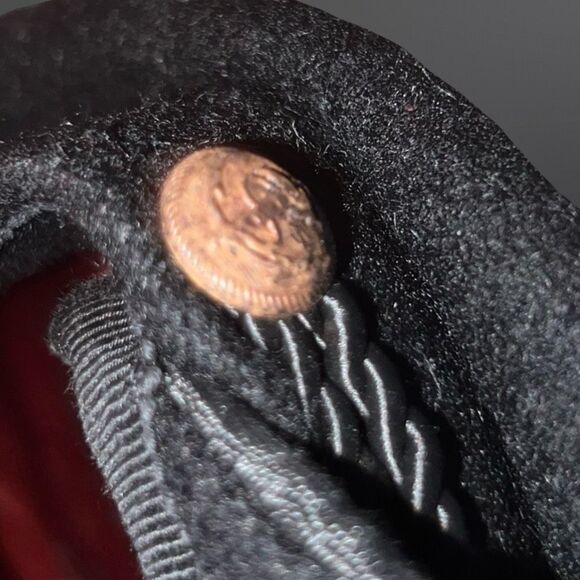 Vintage 1829 Fisherman's Black Gronlands Skipper Wool Cap Made In Denmak - Picture 4 of 6